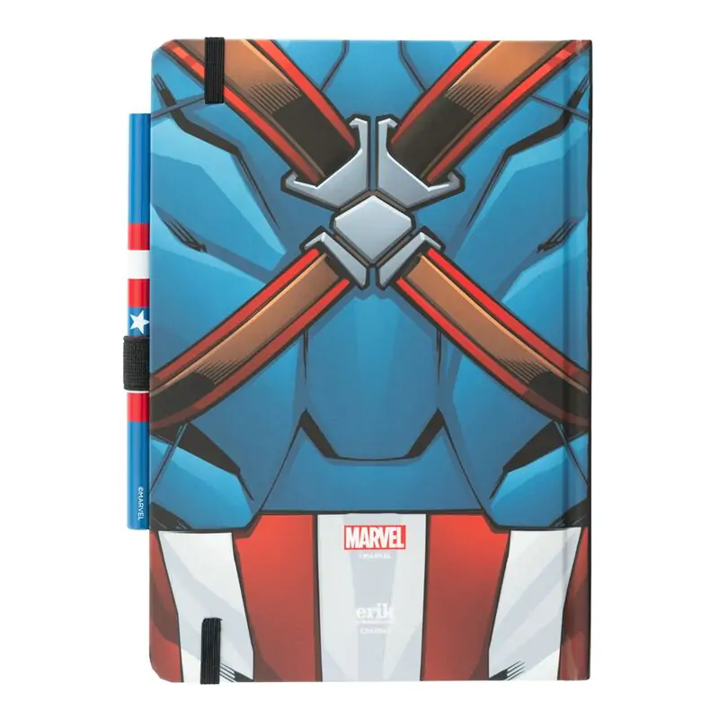 Marvel Captain America A5 premium bilježnica + olovka fotografija proizvoda