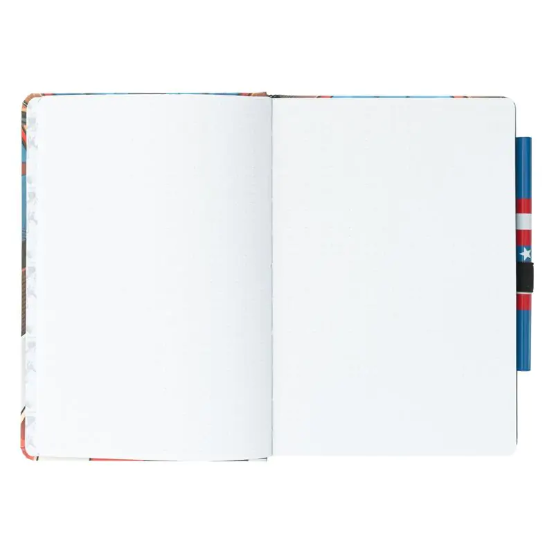 Marvel Captain America A5 premium bilježnica + olovka fotografija proizvoda