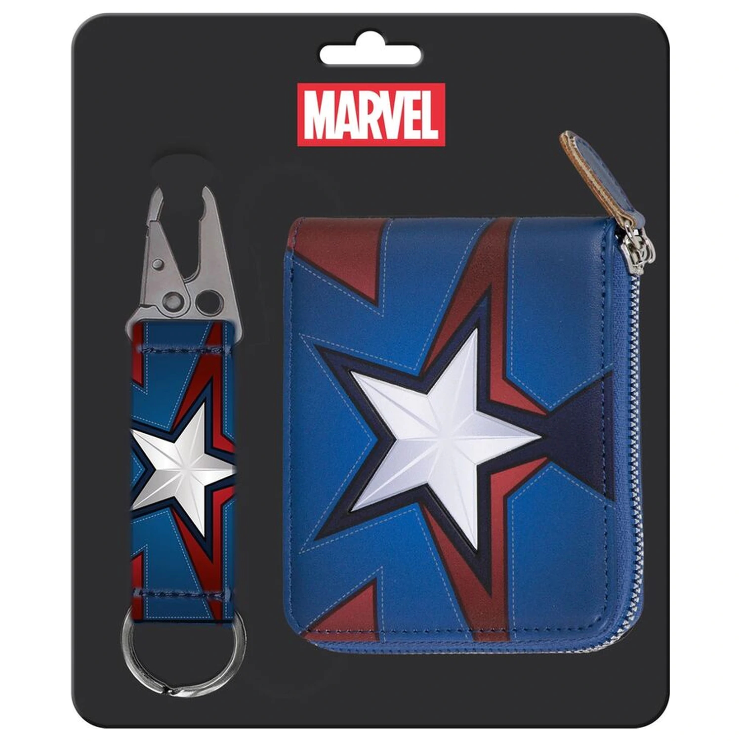 Marvel Captain America privjesak za ključeve + set novčanika fotografija proizvoda