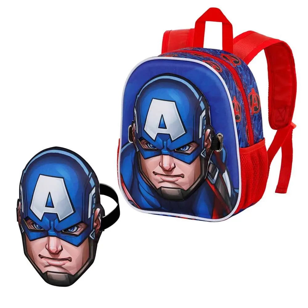 Marvel Captain America Pixel ruksak + maska 27 cm fotografija proizvoda