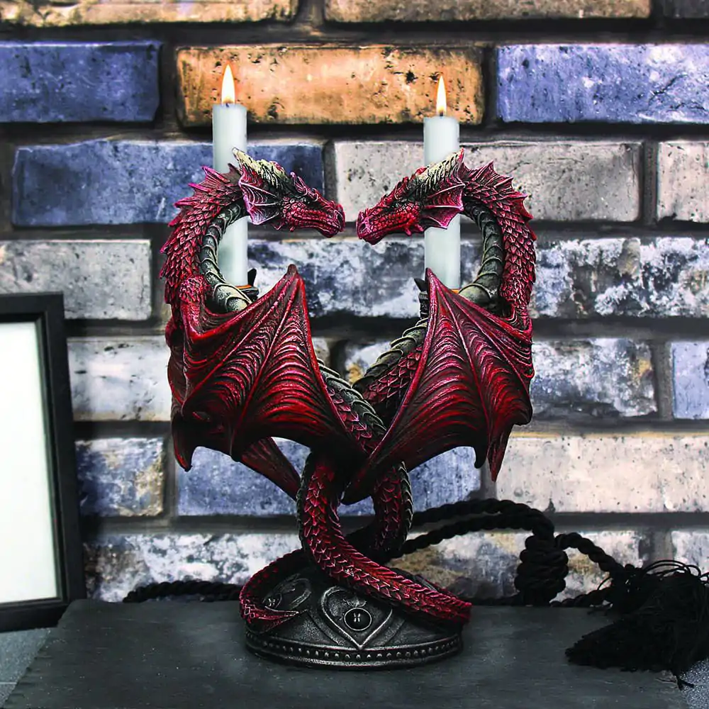 Anne Stokes Svijećnjak Dragon Heart Valentinovo Edition 23 cm fotografija proizvoda