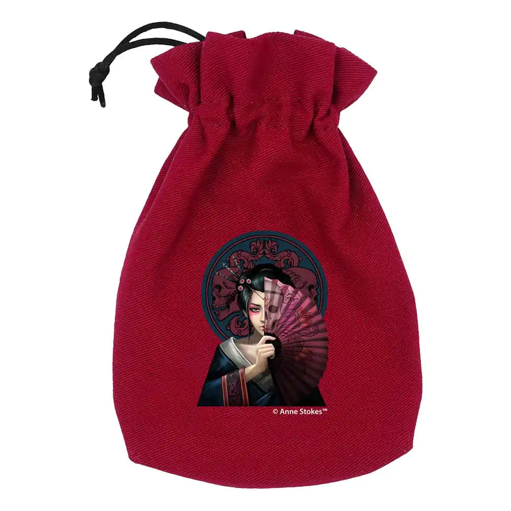 Anne Stokes vrećica za kockice Geisha Skull fotografija proizvoda