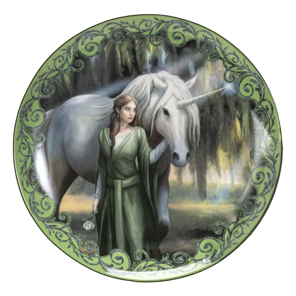 Anne Stokes tanjuri - 4 kom Unicorn and Maiden fotografija proizvoda