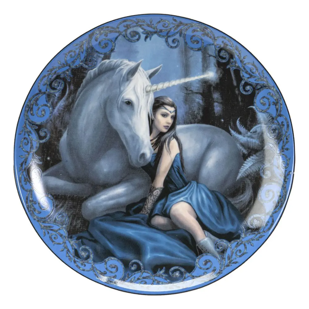 Anne Stokes tanjuri - 4 kom Unicorn and Maiden fotografija proizvoda