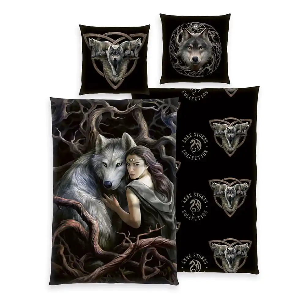 Anne Stokes posteljina Wolfs 135 x 200 cm fotografija proizvoda