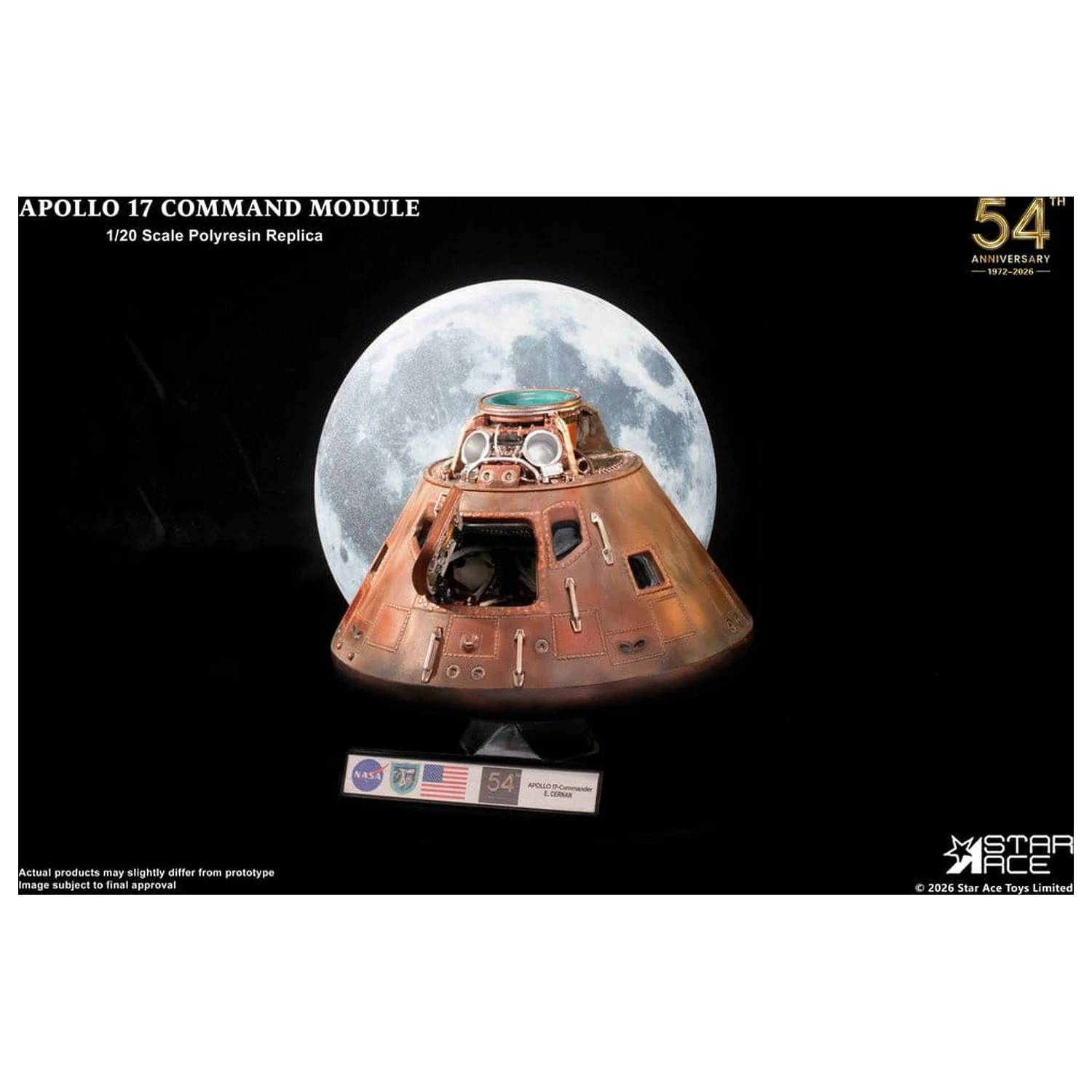 Apollo 17 Replika 1/20 Komandni Modul 20 cm fotografija proizvoda