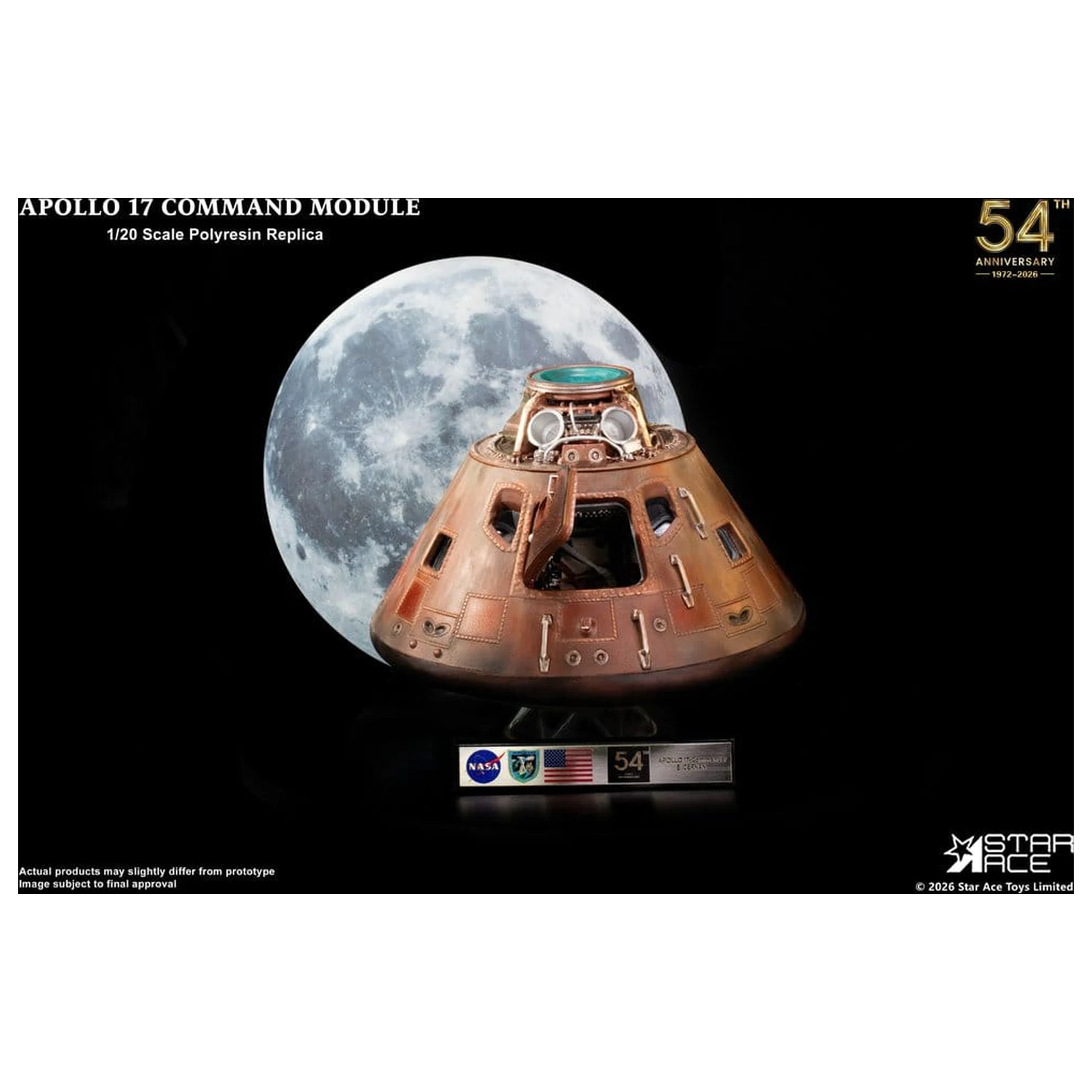 Apollo 17 Replika 1/20 Komandni Modul 20 cm fotografija proizvoda