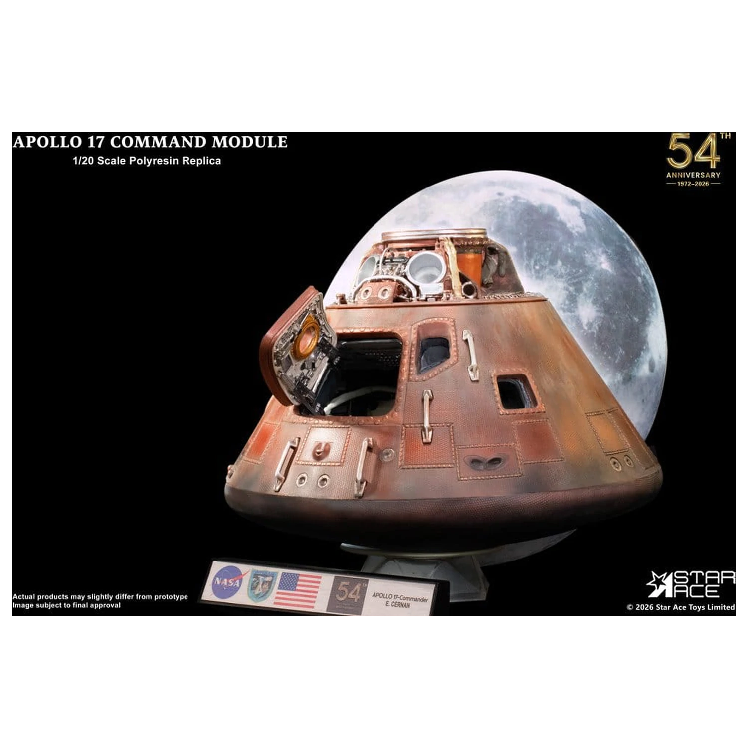 Apollo 17 Replika 1/20 Komandni Modul 20 cm fotografija proizvoda