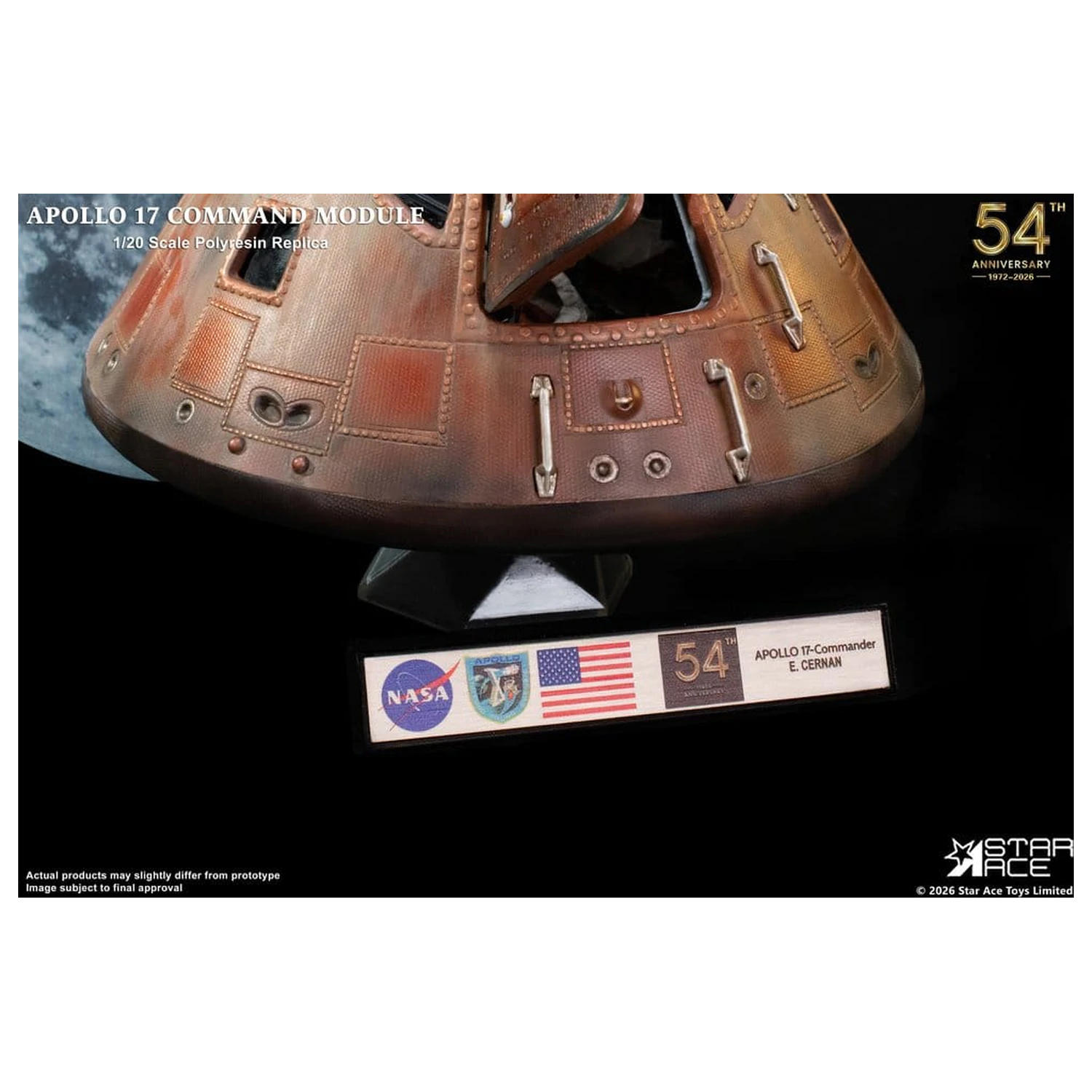Apollo 17 Replika 1/20 Komandni Modul 20 cm fotografija proizvoda