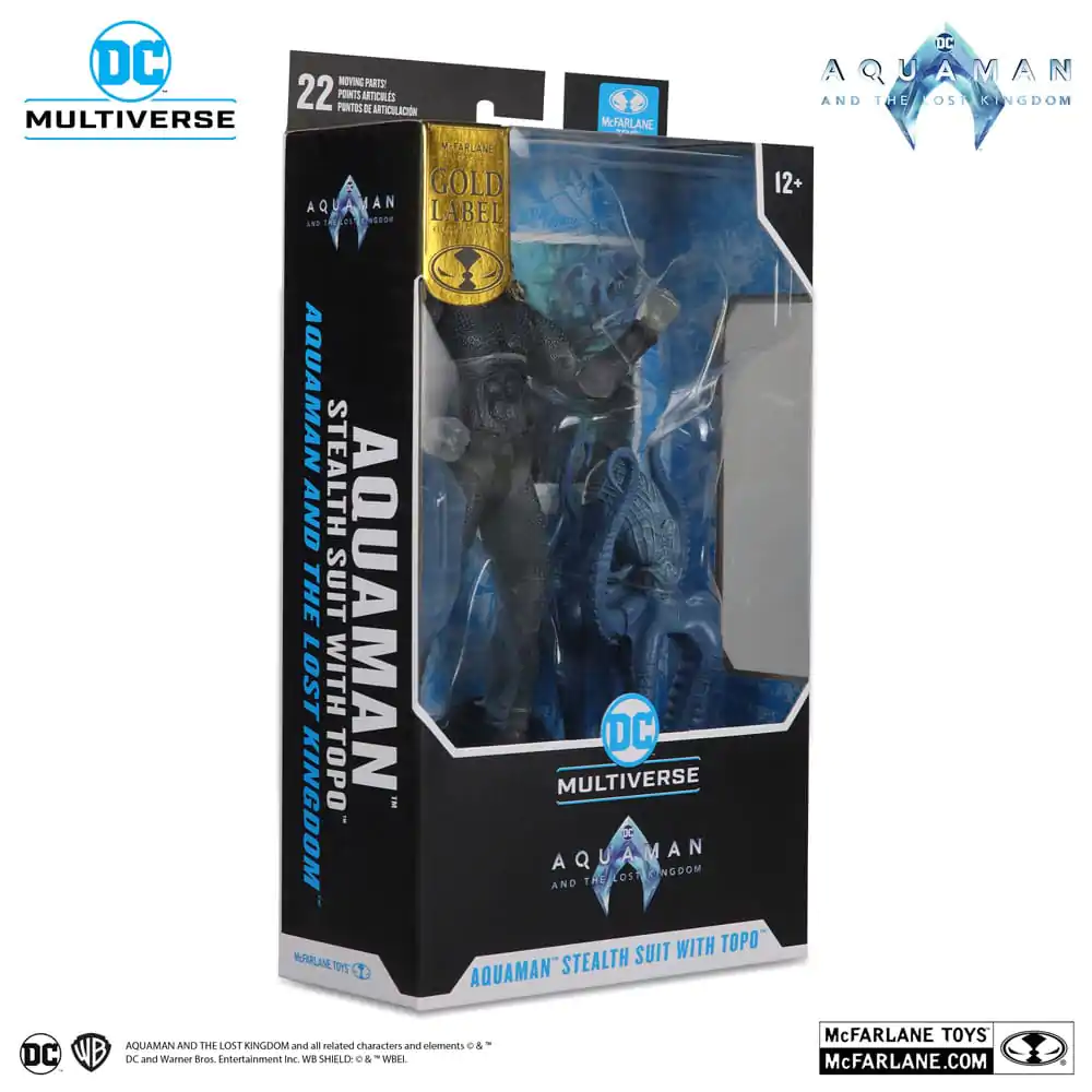 Aquaman and the Lost Kingdom DC Multiverse akcijska figura Aquaman (Stealth Suit with Topo) (Gold Label) 18 cm fotografija proizvoda