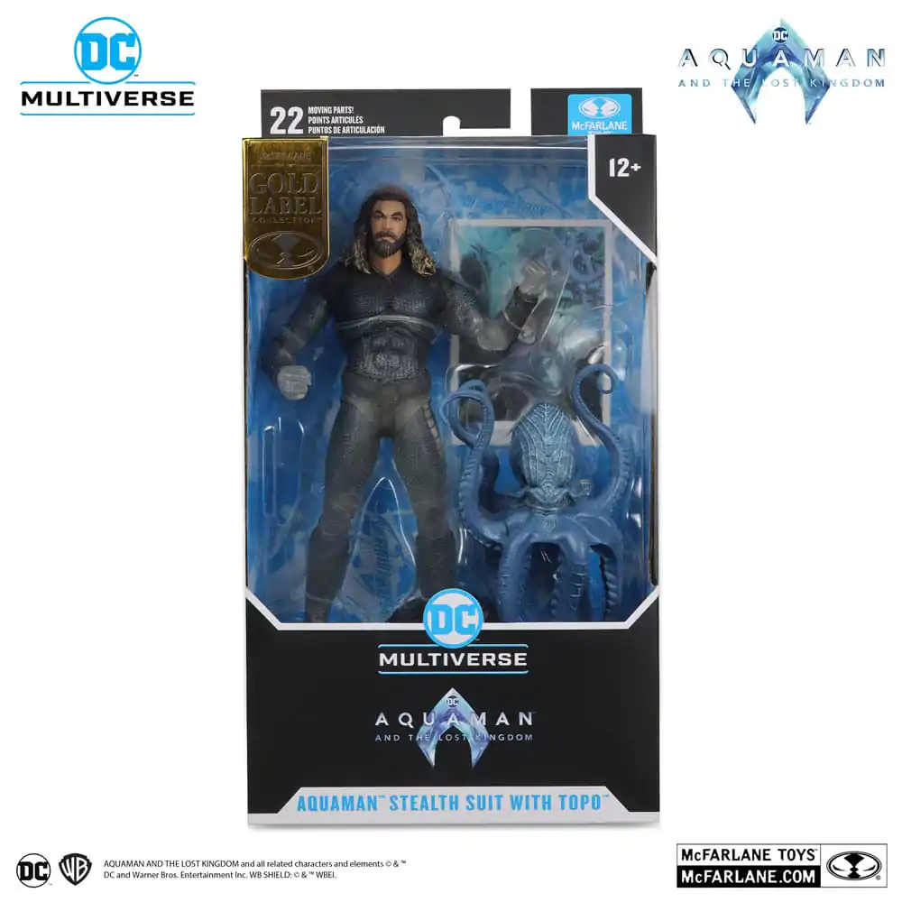 Aquaman and the Lost Kingdom DC Multiverse akcijska figura Aquaman (Stealth Suit with Topo) (Gold Label) 18 cm fotografija proizvoda