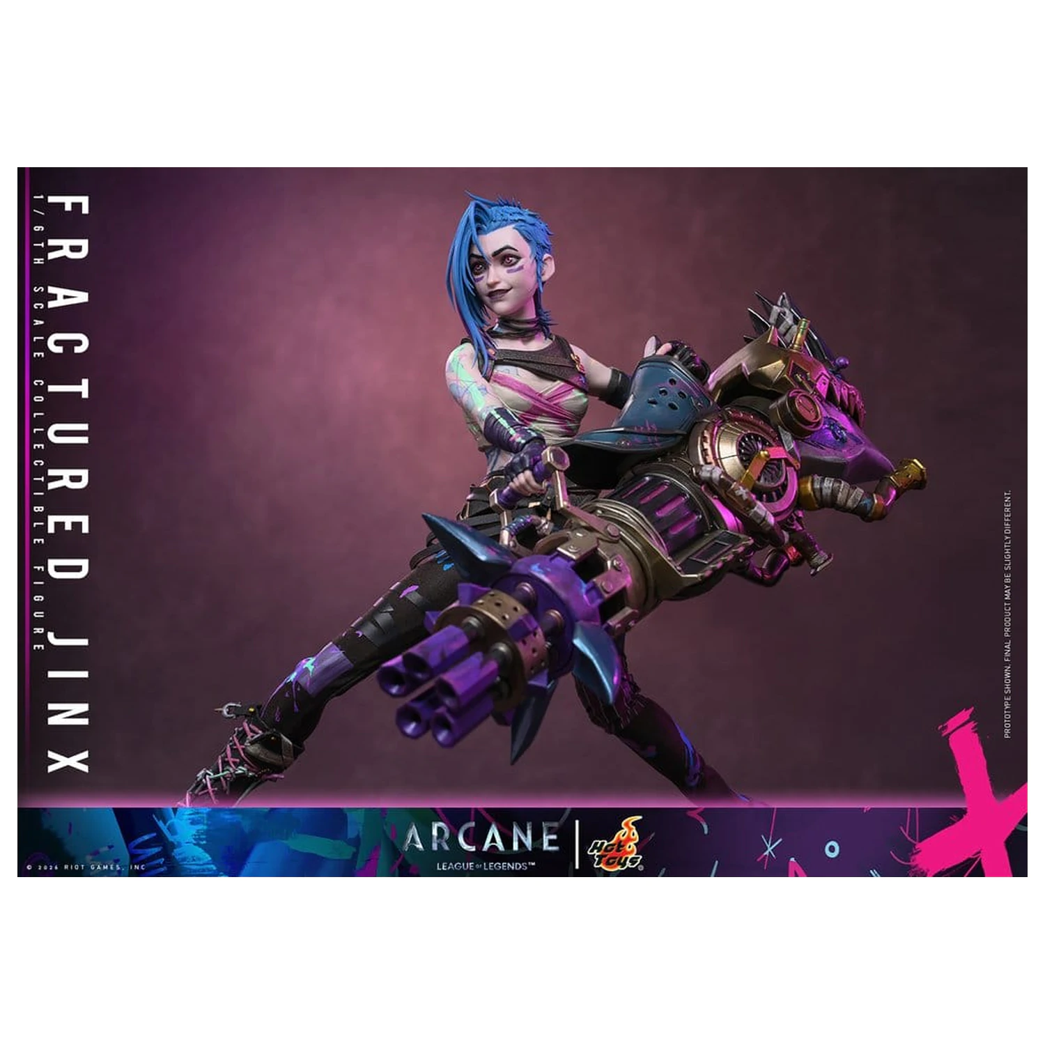 Arcane Action Figure 1/6 Fractured Jinx 28 cm fotografija proizvoda