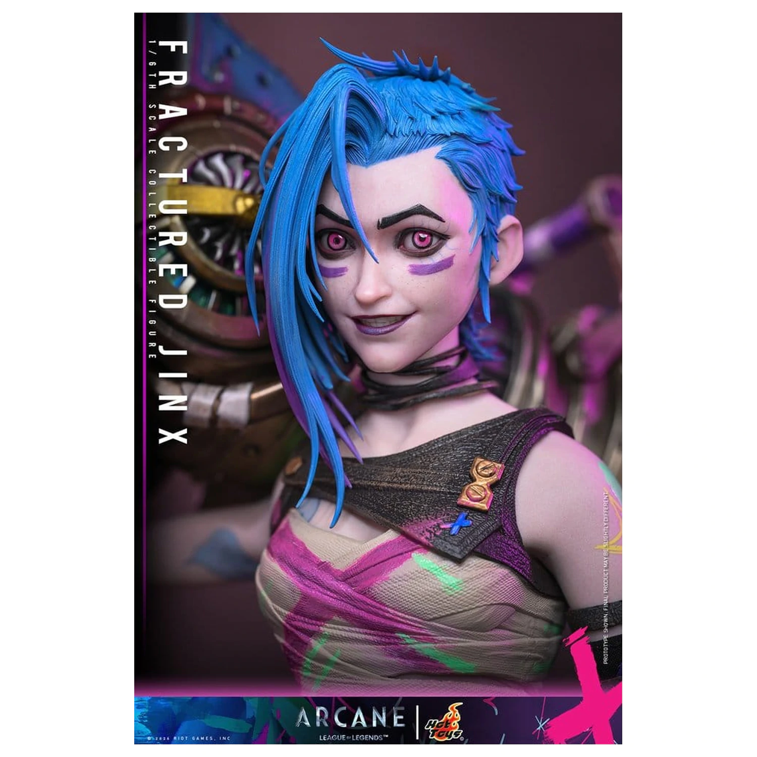 Arcane Action Figure 1/6 Fractured Jinx 28 cm fotografija proizvoda