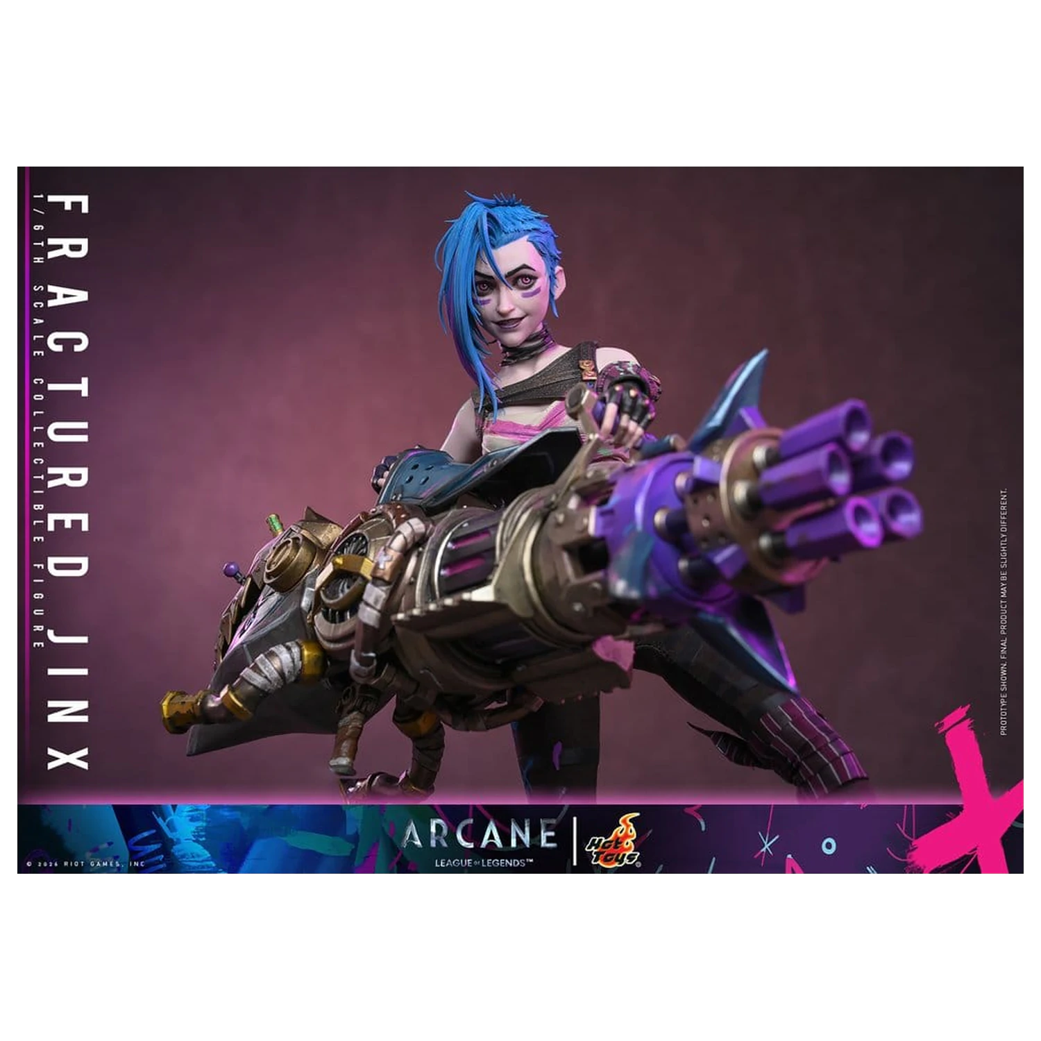 Arcane Action Figure 1/6 Fractured Jinx 28 cm fotografija proizvoda