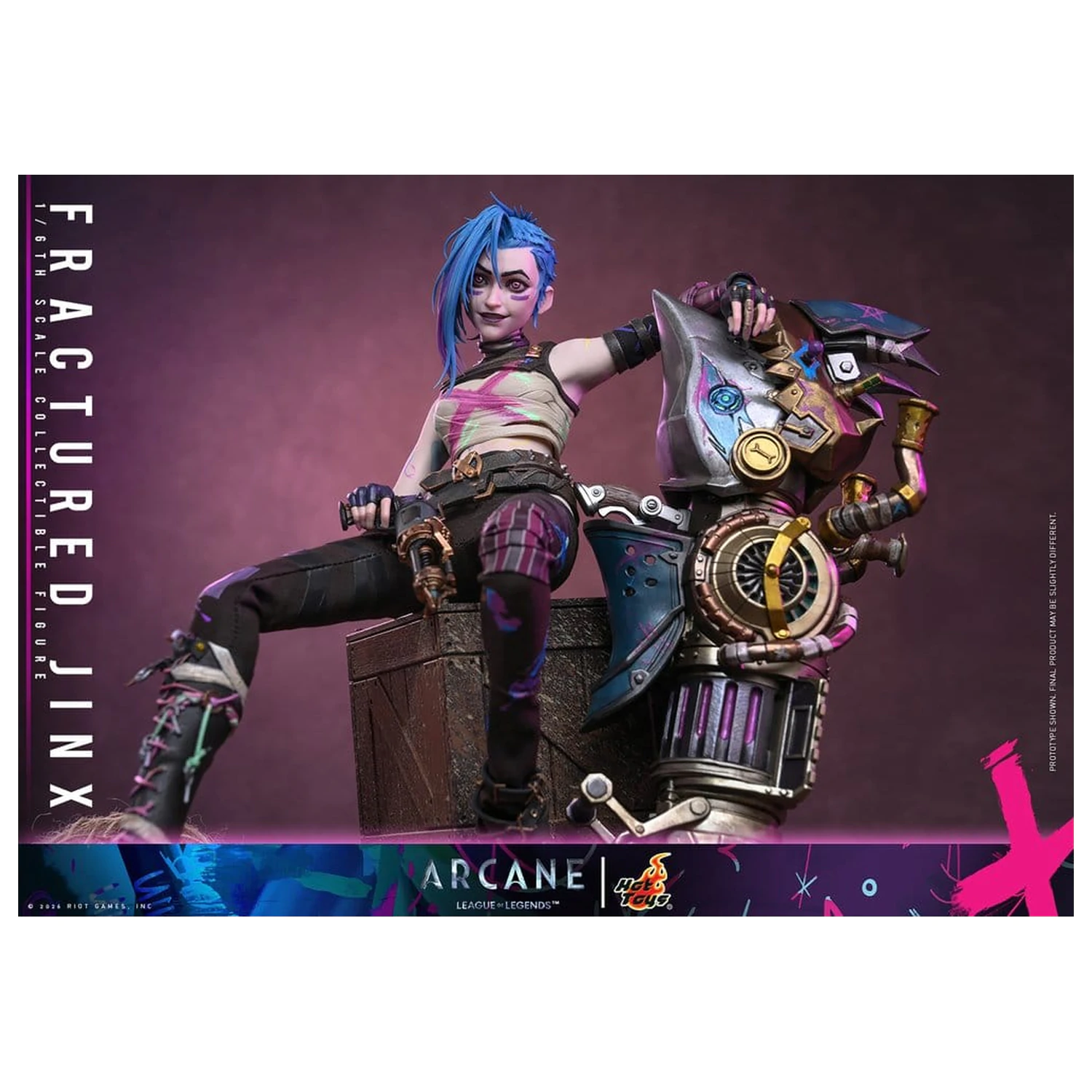 Arcane Action Figure 1/6 Fractured Jinx 28 cm fotografija proizvoda