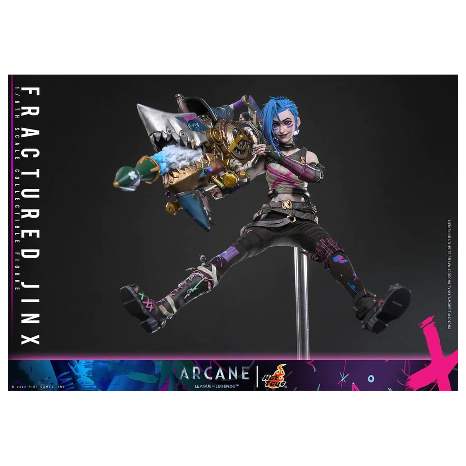 Arcane Action Figure 1/6 Fractured Jinx 28 cm fotografija proizvoda