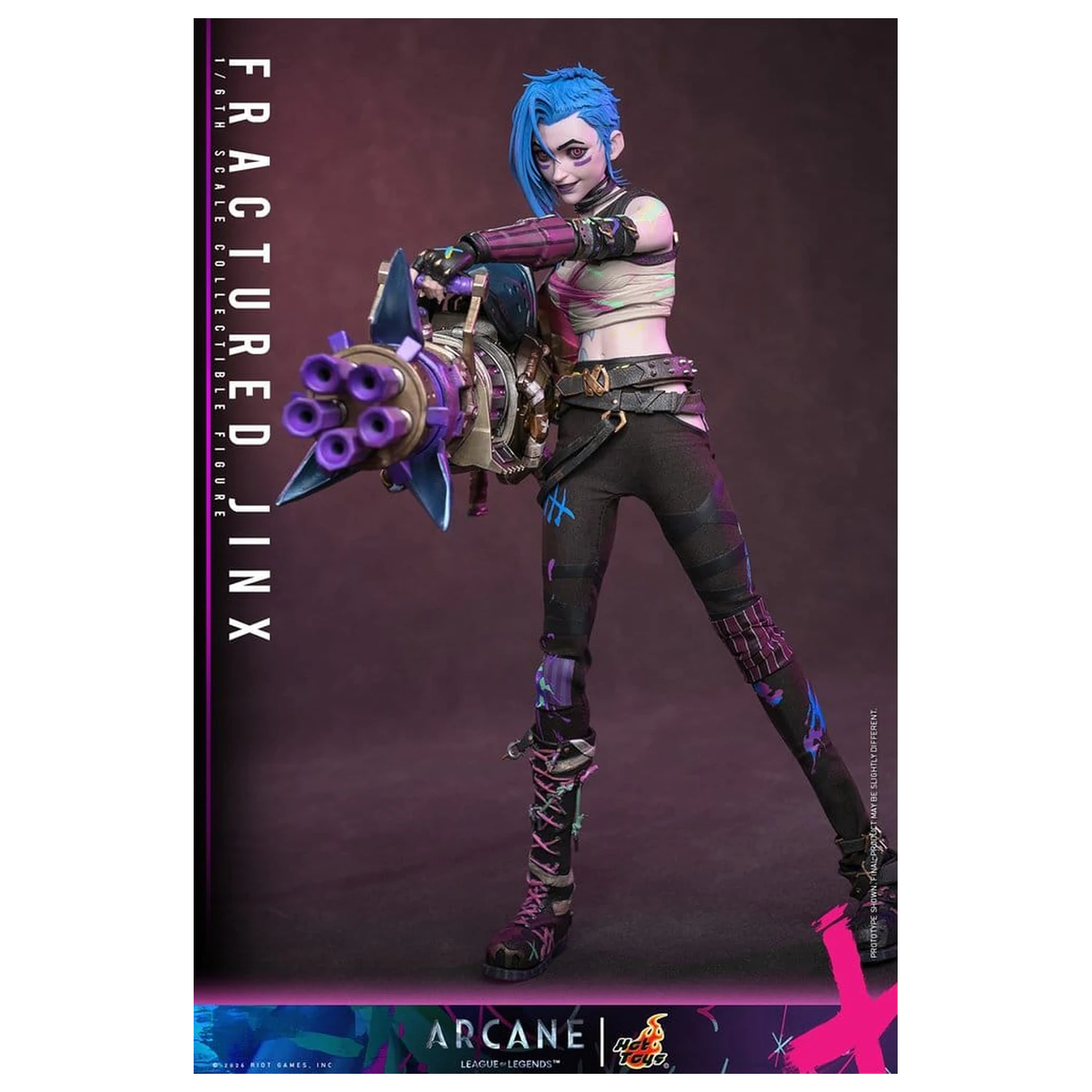 Arcane Action Figure 1/6 Fractured Jinx 28 cm fotografija proizvoda