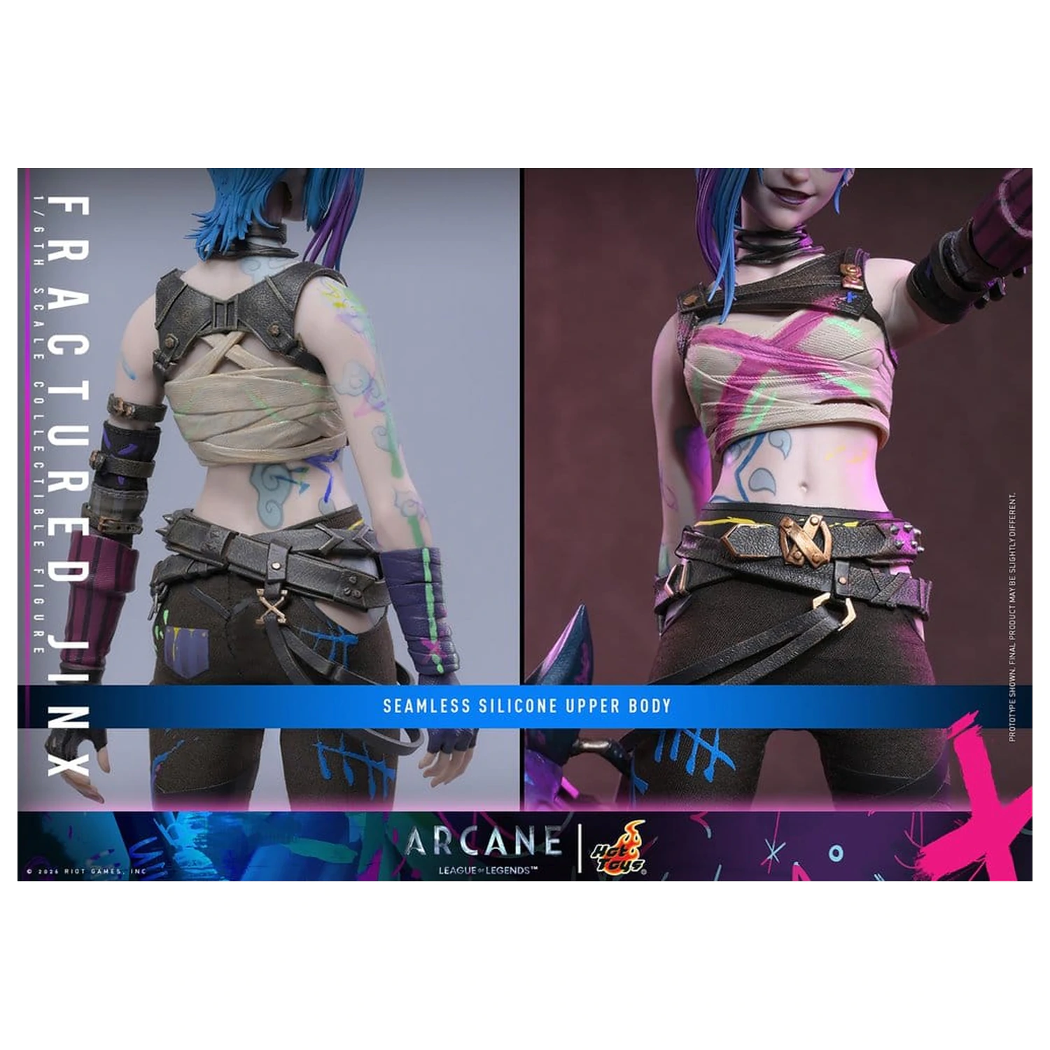 Arcane Action Figure 1/6 Fractured Jinx 28 cm fotografija proizvoda