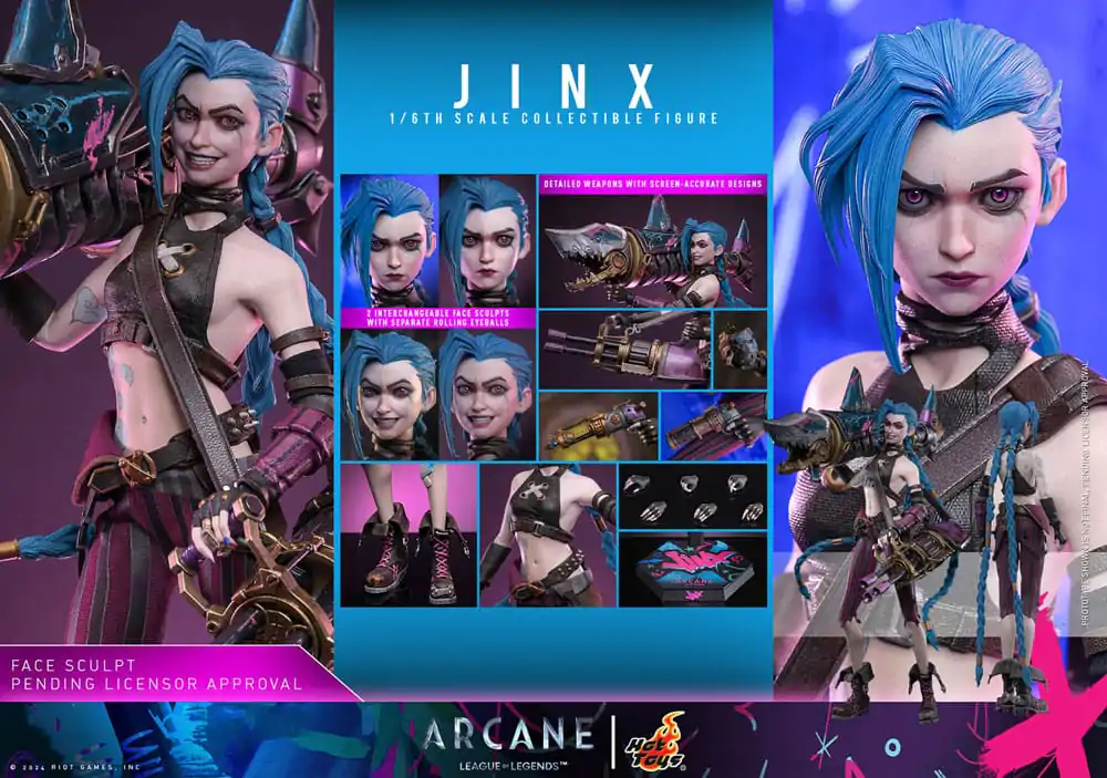 Arcane akcijska figura 1/6 Jinx 27 cm fotografija proizvoda