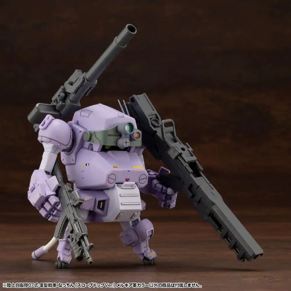Armored Trooper Votoms X JGSDF Model Kit Tip 07 - III Tenk Nacchin (Scopedog verzija) Melquiyan Forces boja 10 cm fotografija proizvoda