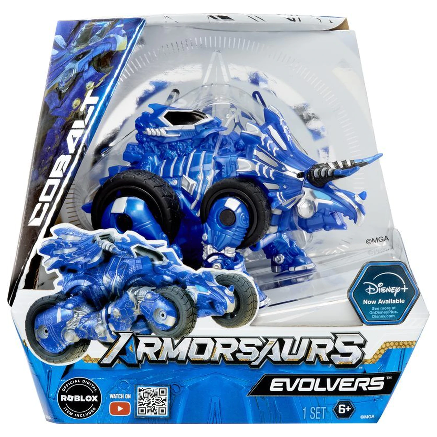 Armorsaurs Evolver Triceratops Cobalt figura fotografija proizvoda