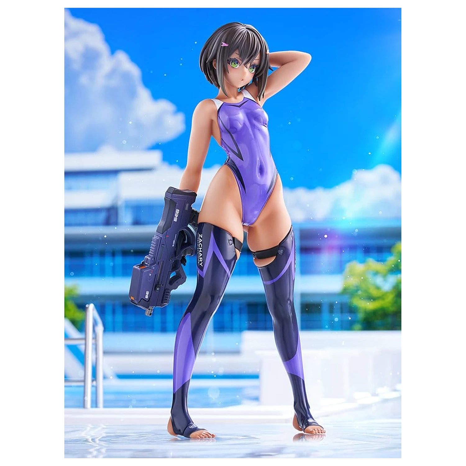 Arms Note PVC figura 1/7 Buchou-chan of the Swimming Club Purple Swimsuit Ver. 22 cm fotografija proizvoda