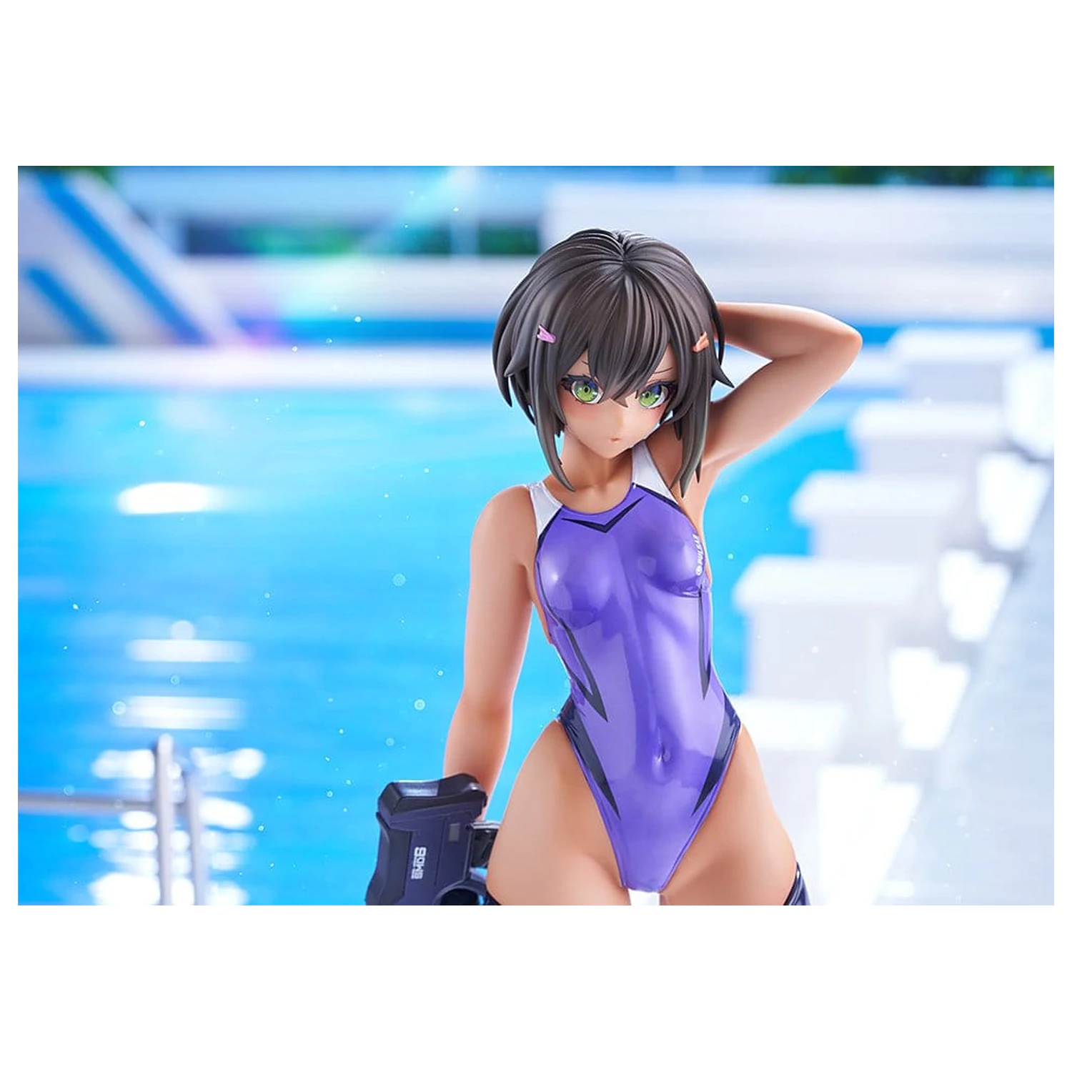 Arms Note PVC figura 1/7 Buchou-chan of the Swimming Club Purple Swimsuit Ver. 22 cm fotografija proizvoda