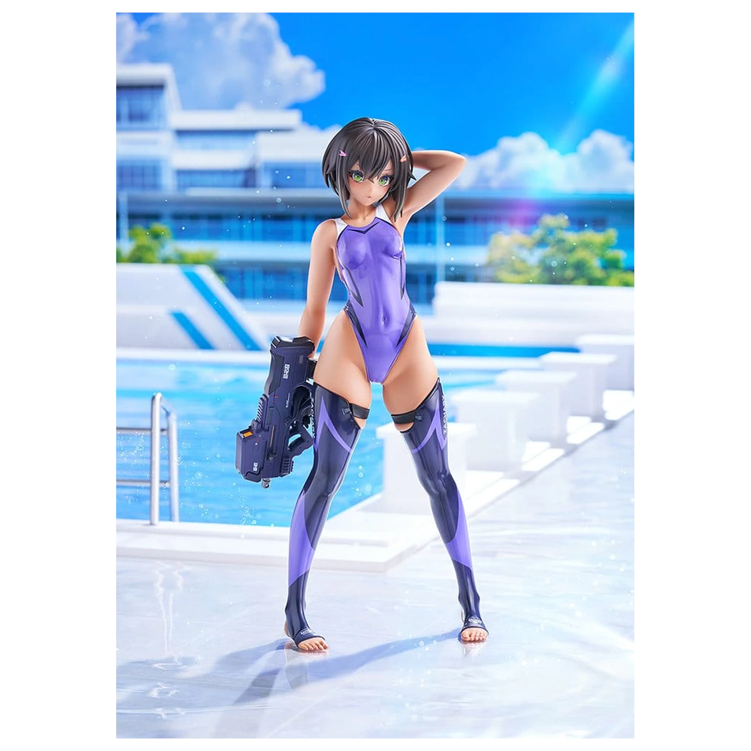 Arms Note PVC figura 1/7 Buchou-chan of the Swimming Club Purple Swimsuit Ver. 22 cm fotografija proizvoda