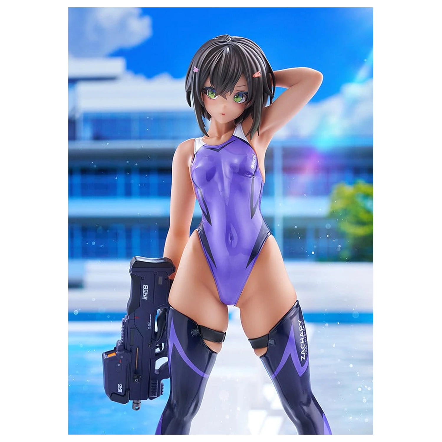 Arms Note PVC figura 1/7 Buchou-chan of the Swimming Club Purple Swimsuit Ver. 22 cm fotografija proizvoda