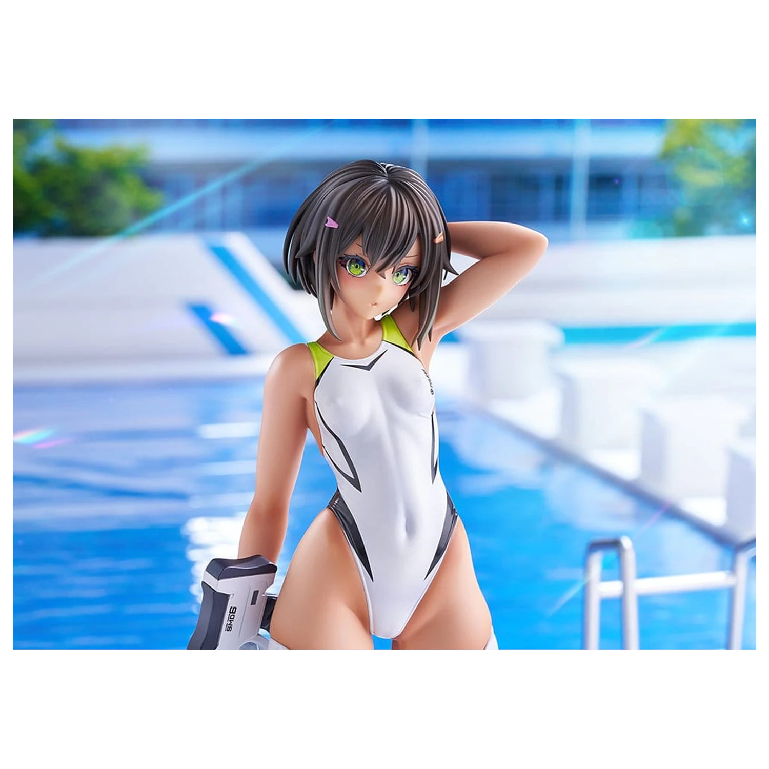 Arms Note PVC figura 1/7 Buchou-chan of the Swimming Club White Swimsuit Ver. 22 cm fotografija proizvoda