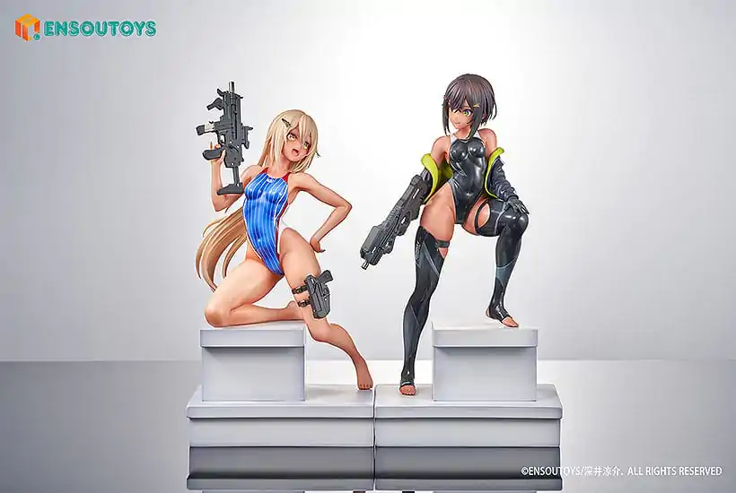 Arms Note Statue 1/7 Tim Plivača Bucho-chan and Kohai-chan 22 cm fotografija proizvoda