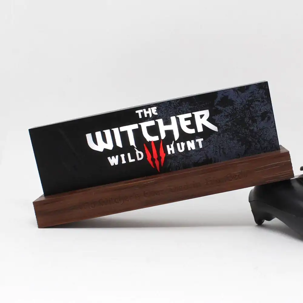 The Witcher LED svjetiljka Wild Hunt Logo 22 cm fotografija proizvoda