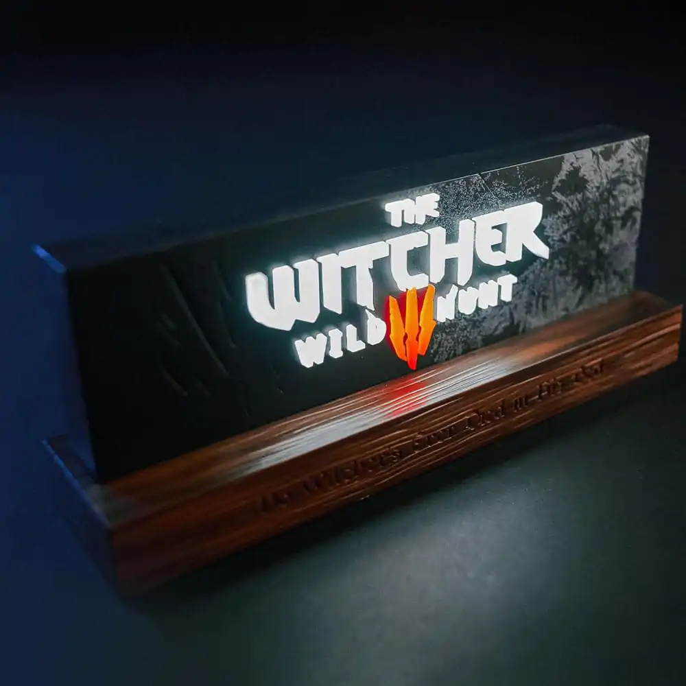 The Witcher LED svjetiljka Wild Hunt Logo 22 cm fotografija proizvoda