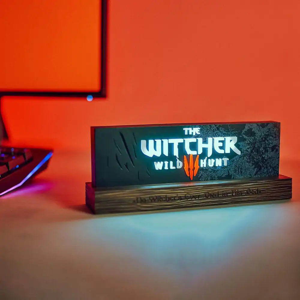 The Witcher LED svjetiljka Wild Hunt Logo 22 cm fotografija proizvoda