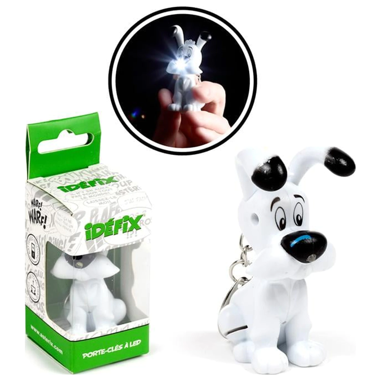 Asterix Dogmatix 3D svijetleći privjesak za ključeve fotografija proizvoda