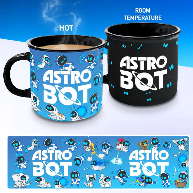 Astro Bot šalica koja mijenja boju pod utjecajem topline fotografija proizvoda
