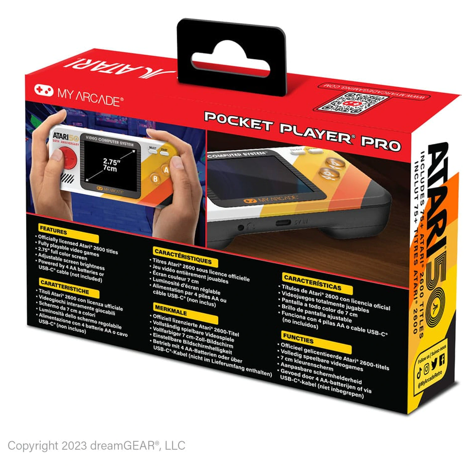 Atari Prijenosni sustav za igranje Pocket Player Pro fotografija proizvoda