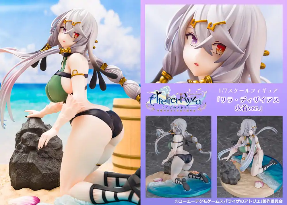 Atelier Ryza: Ever Darkness & the Secret Hideout PVC kip 1/7 Lila Decyrus Swimsuit Ver. 17 cm fotografija proizvoda