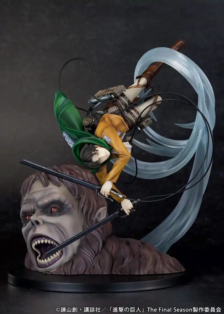 Attack on Titan PVC Kip 1/7 Levi protiv Beast Titana Ver. 28 cm fotografija proizvoda