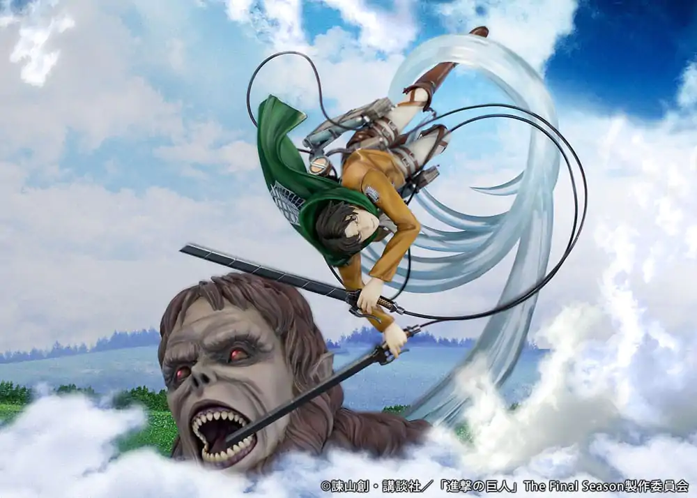 Attack on Titan PVC Kip 1/7 Levi protiv Beast Titana Ver. 28 cm fotografija proizvoda