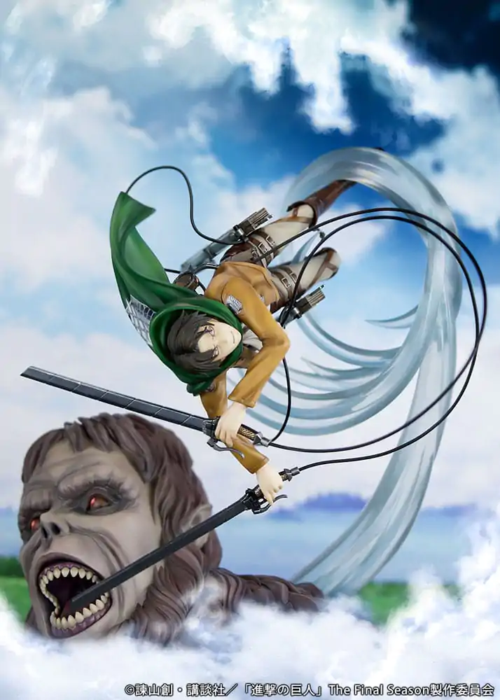 Attack on Titan PVC Kip 1/7 Levi protiv Beast Titana Ver. 28 cm fotografija proizvoda