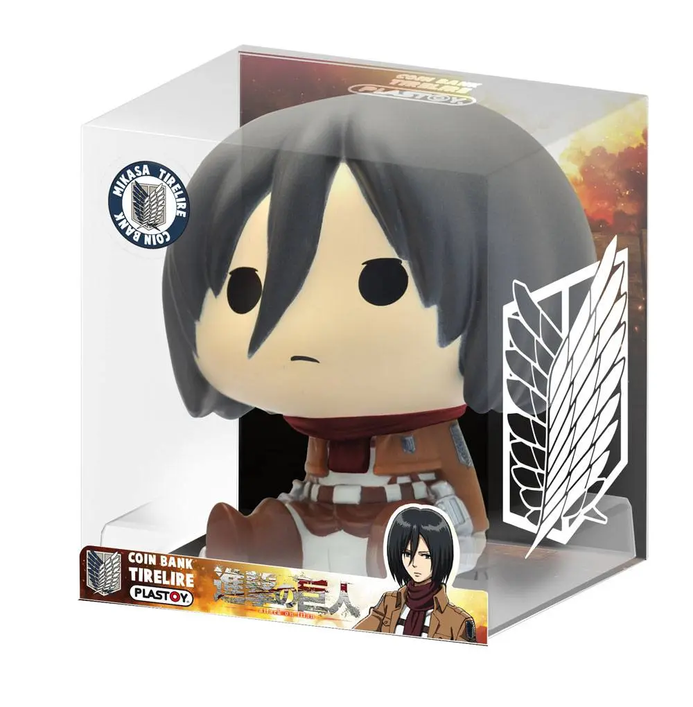 Attack on Titan Chibi Poprsje Kasica Mikasa 16 cm fotografija proizvoda
