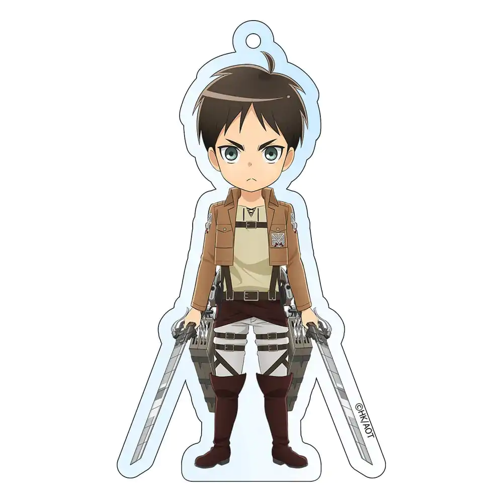 Attack on Titan Akrilni privjesak za ključeve Eren Holografski 8 cm fotografija proizvoda