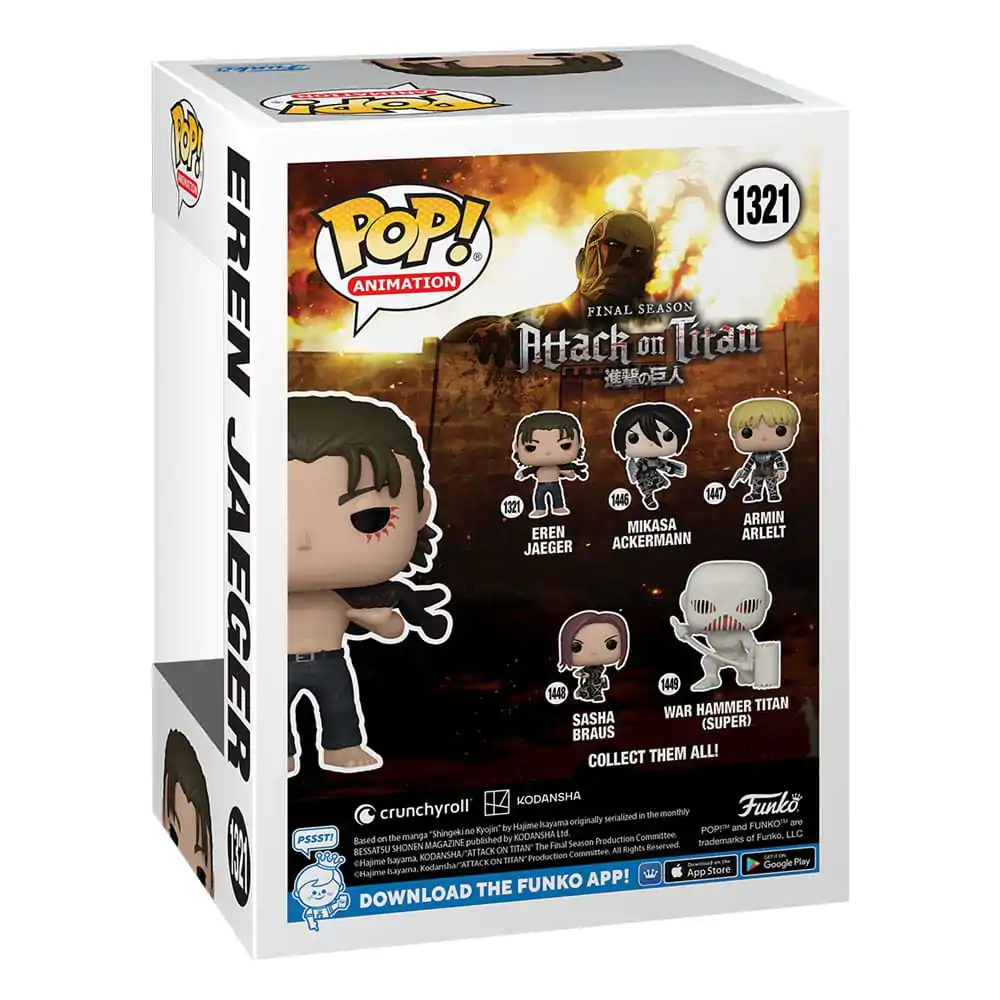 Attack on Titan POP! Animation Vinyl figura Eren Jeager 9 cm fotografija proizvoda