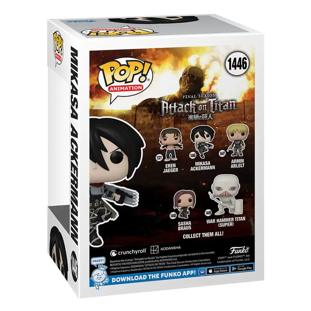 Attack on Titan POP! Animation Vinilna Figura Mikasa Ackerman 9 cm fotografija proizvoda