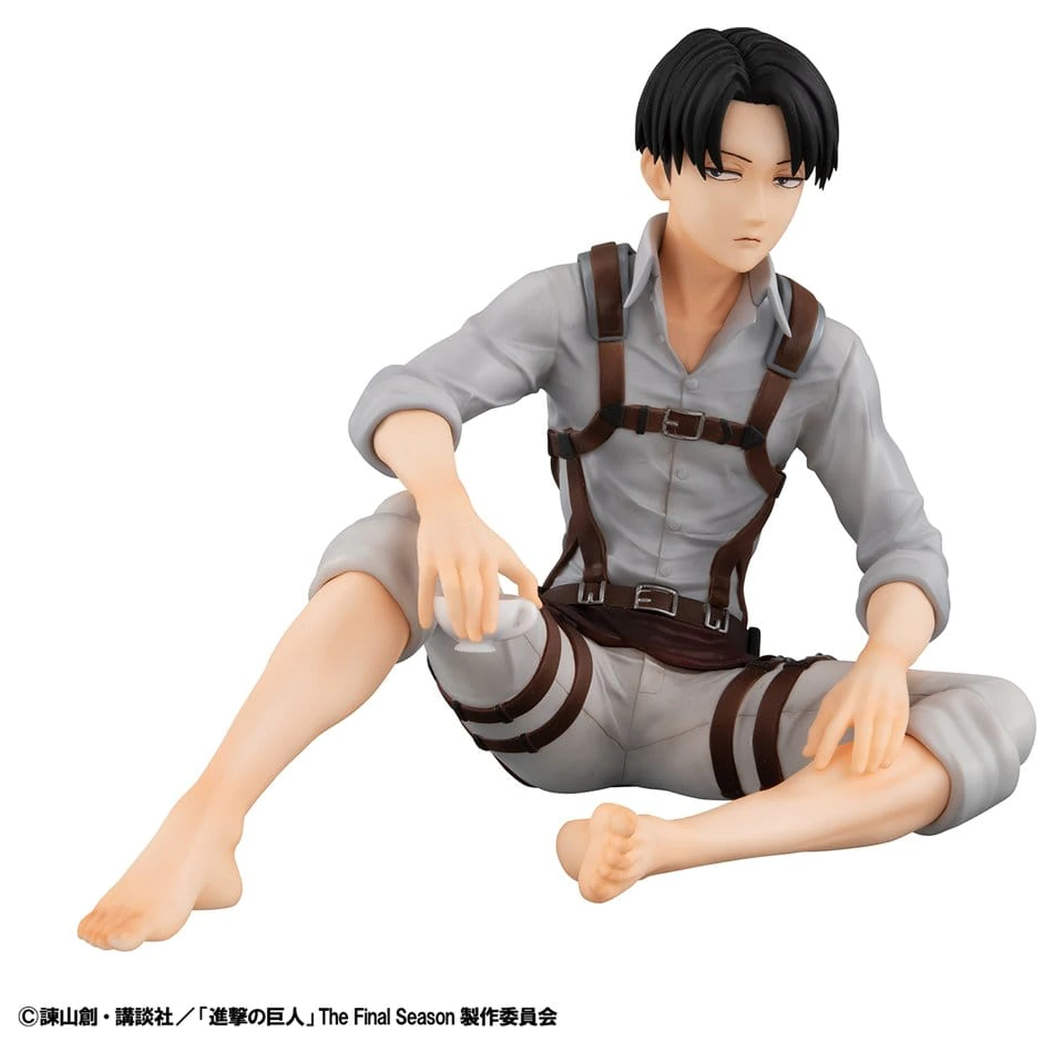 Attack on Titan G.E.M. Series PVC Figurice, paket od 2 komada Eren Yeager & Squad Captain Levi Palm Size fotografija proizvoda
