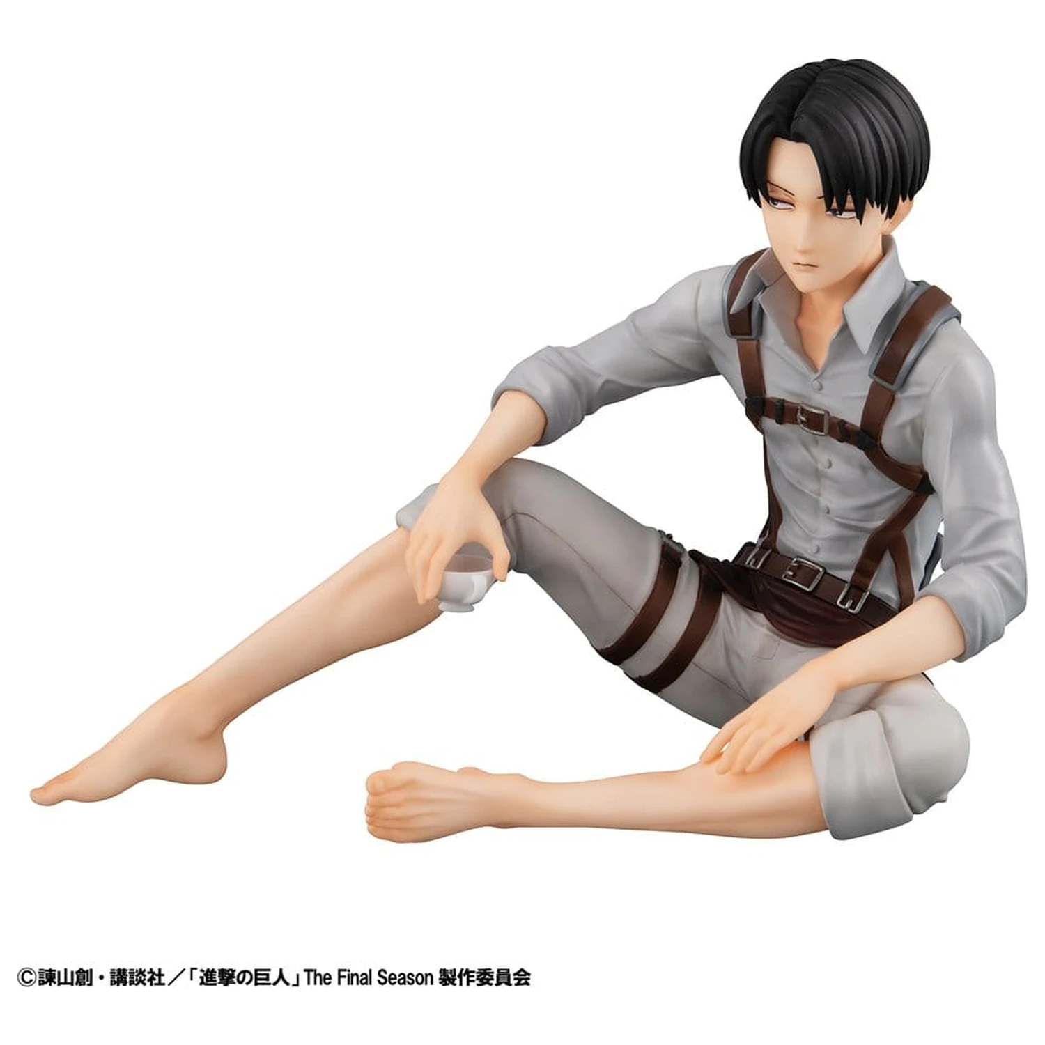 Attack on Titan G.E.M. Series PVC figura Squad Captain Levi Palm Size 9 cm fotografija proizvoda