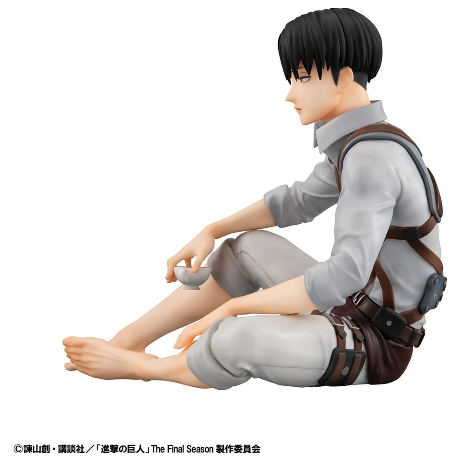 Attack on Titan G.E.M. Series PVC figura Squad Captain Levi Palm Size 9 cm fotografija proizvoda