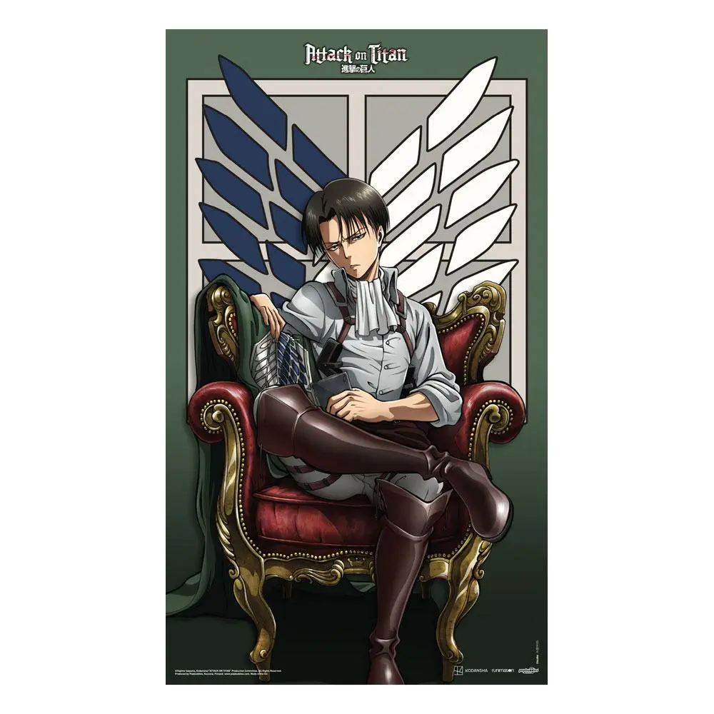 Attack on Titan Platneni Poster Levi 70 x 120 cm fotografija proizvoda