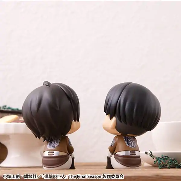 Attack on Titan Look Up PVC kipić Eren Jaeger & Levi Set (s poklonom) 11 cm fotografija proizvoda